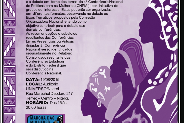 UFF Mulher participará da I Conferência Livre de Políticas para as Mulheres Negras de Niterói