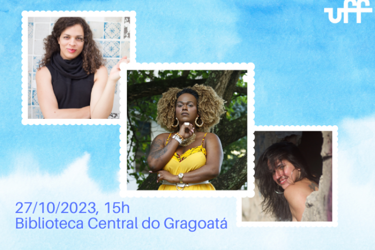 Banner com convidadas Amara Moira, Benny Briolly e Natania Lopes