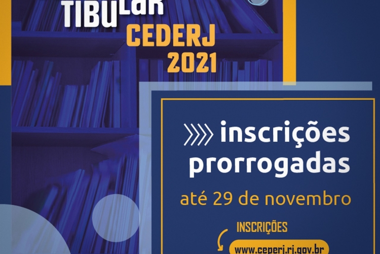 Vestibular Cederj 2021 - inscrições prorrogadas até 29 de novembro - imagem com fundo azul