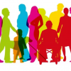 imagem: silhuetas coloridas de pessoas variadas