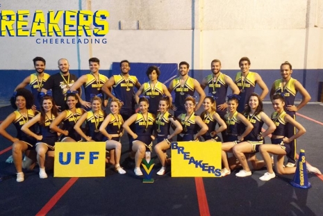 UFF Breakers, atual equipe de cheerleading campeã nacional Foto: Divulgação