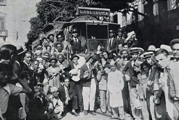 Carnaval de rua no Rio de Janeiro, em imagem publicada na "Careta" de 4 de março de 1933