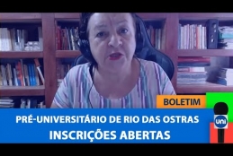 Boletim Unitevê - Pré-Universitário de Rio das Ostras: Inscrições Abertas