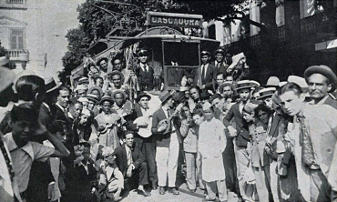 Carnaval de rua no Rio de Janeiro, em imagem publicada na "Careta" de 4 de março de 1933