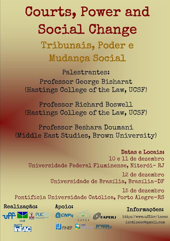 Palestrantes internacionais debatem mudanças sociais, poder e tribunais na UFF