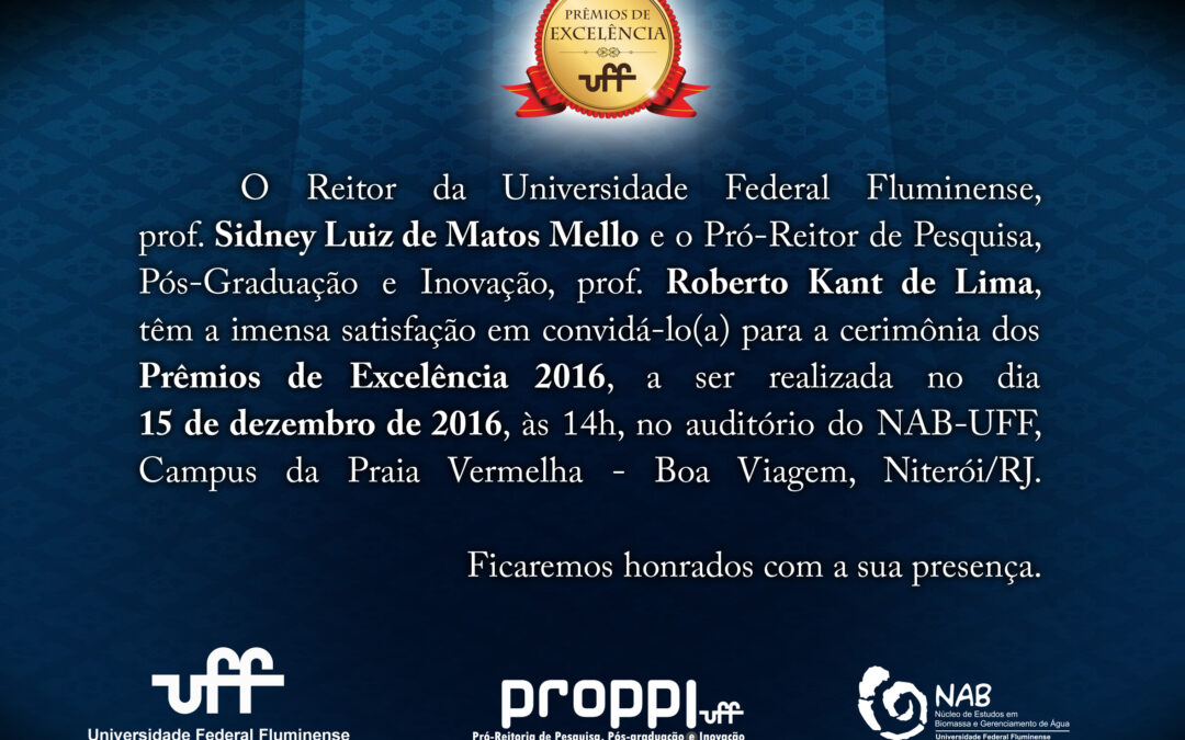 Prêmios de Excelência: UFF reconhece talentos de sua comunidade científica
