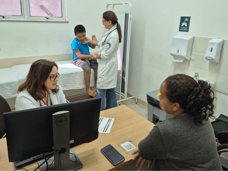 Samuel da Silva é acompanhado pelo projeto de pesquisa desde os primeiros meses de vida Samuel da Silva é acompanhado pelo projeto de pesquisa desde os primeiros meses de vida