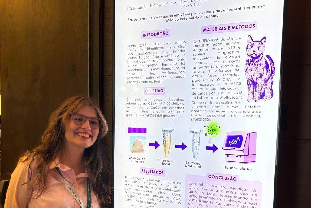 Estudante da UFF conquista primeiro lugar no Congresso de Medicina Felina