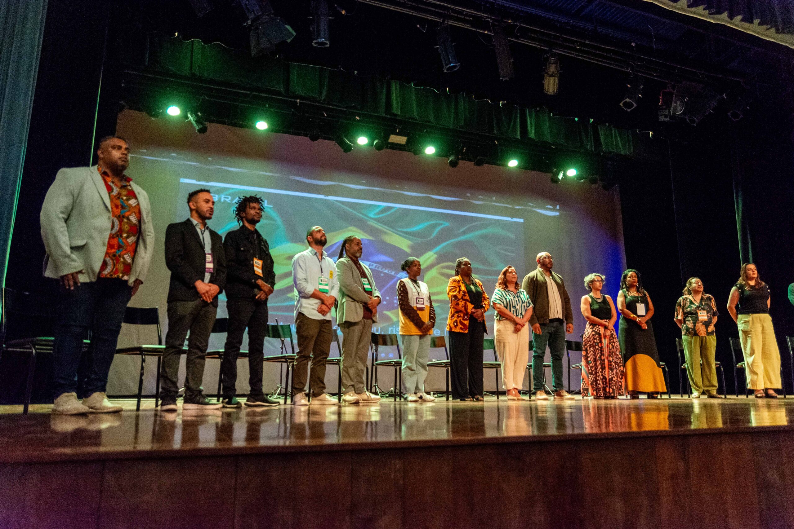 Foto do palco de abertura