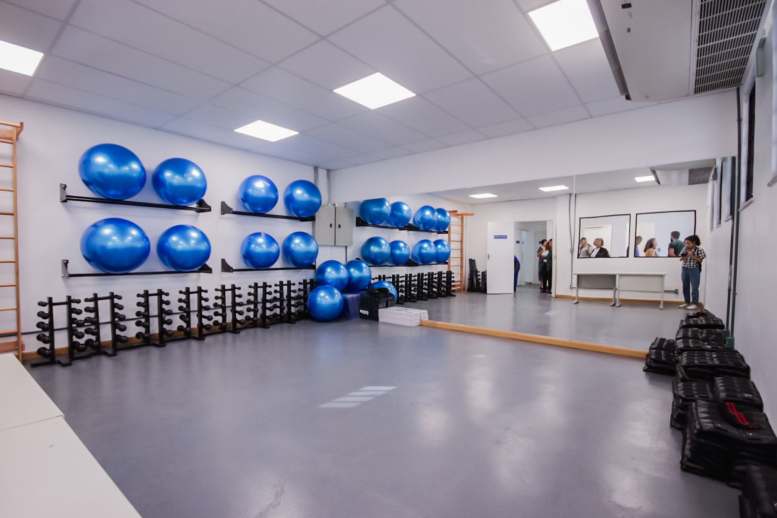 Espaço Bem Viver, equipado para a realização de atividades físicas