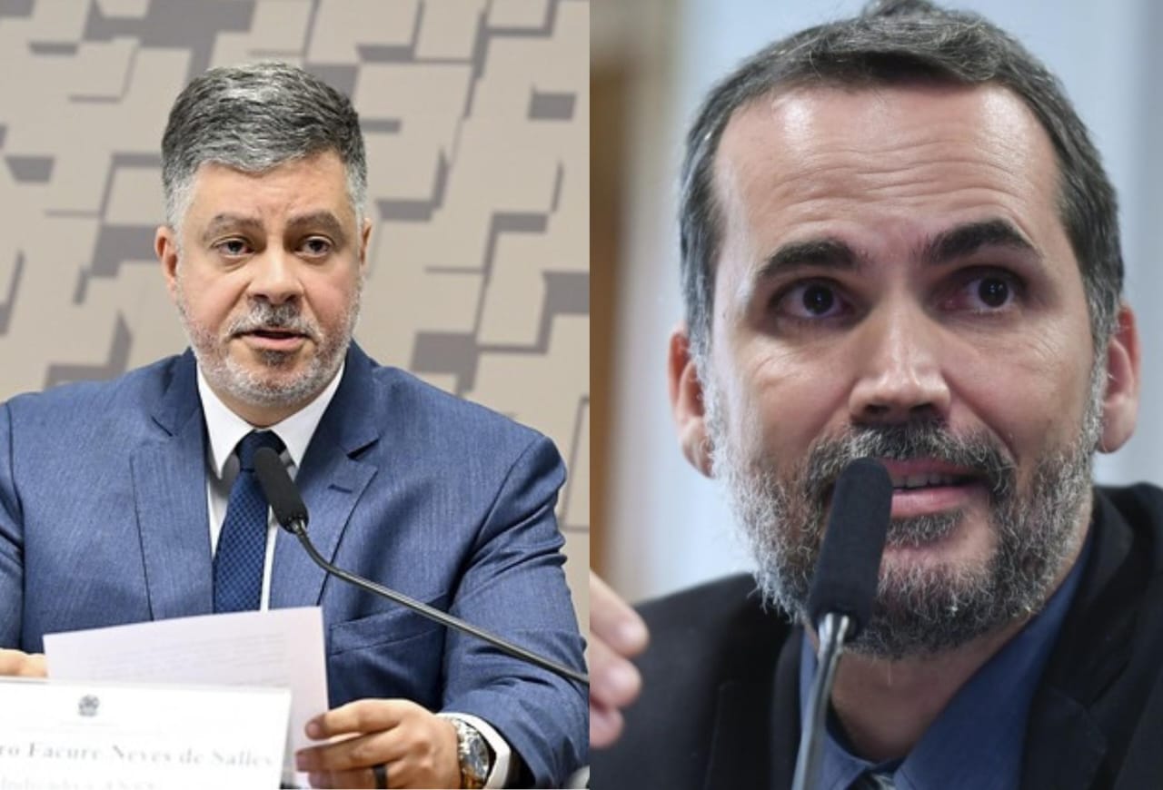 Alessandro Facure (esquerda) e Bruno Moretti (direita), egressos da UFF – Foto: Petronoticias e Agência Senado Alessandro Facure (esquerda) e Bruno Moretti (direita), egressos da UFF - Foto: Petronoticias e Agência Senado