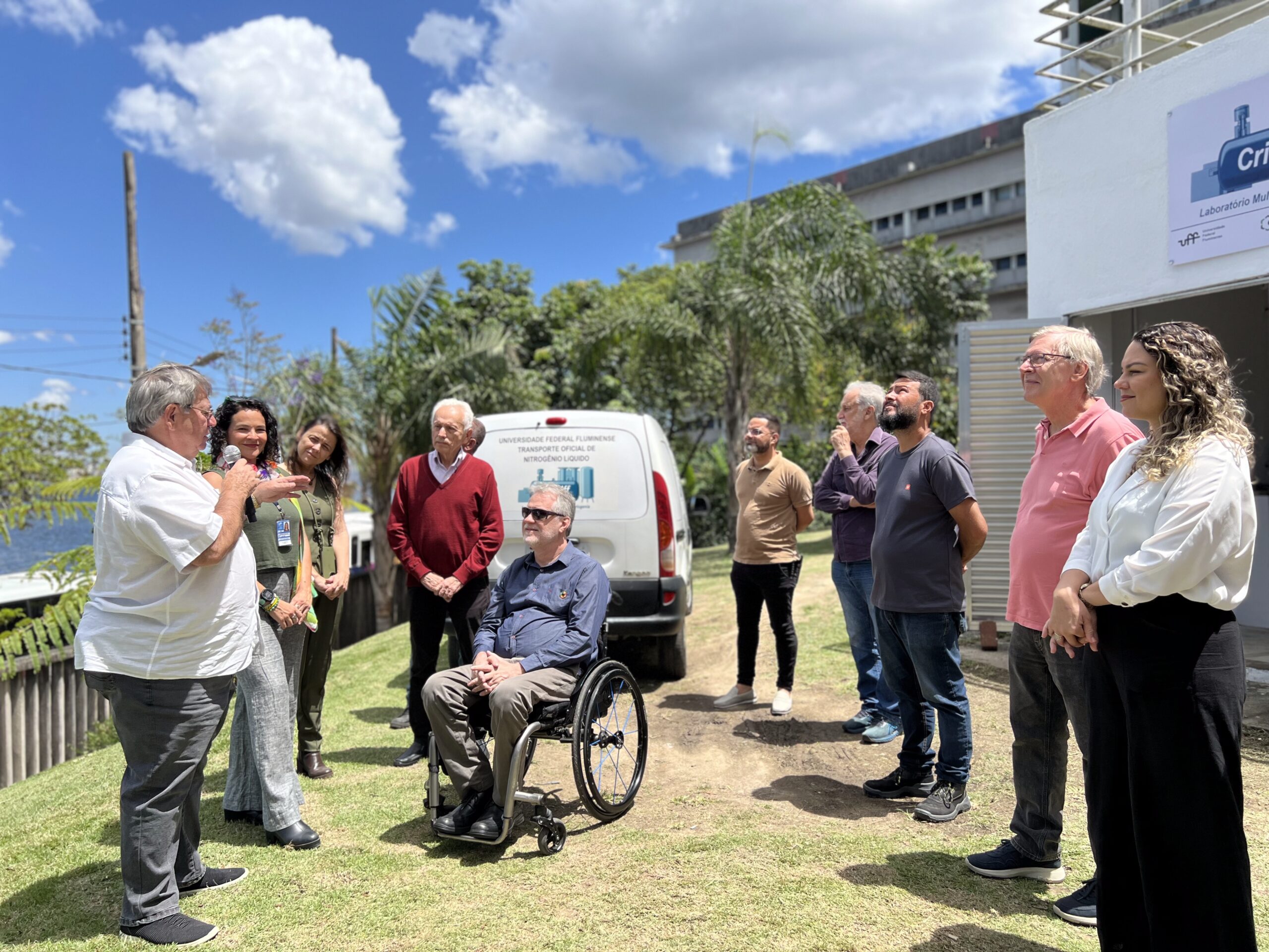 Inauguração do novo centro de produção do Laboratório Multiusuário de Criogenia (Crio-UFF) - Foto: Reprodução.