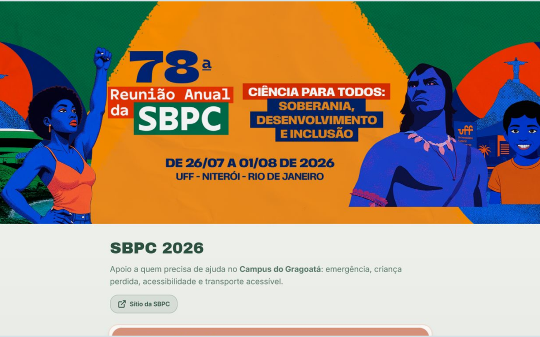 78ª Reunião Anual da SBPC lança plataforma de acessibilidade e amplia rede de apoio no Campus Gragoatá